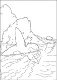 coloring page Lars the little polar bear